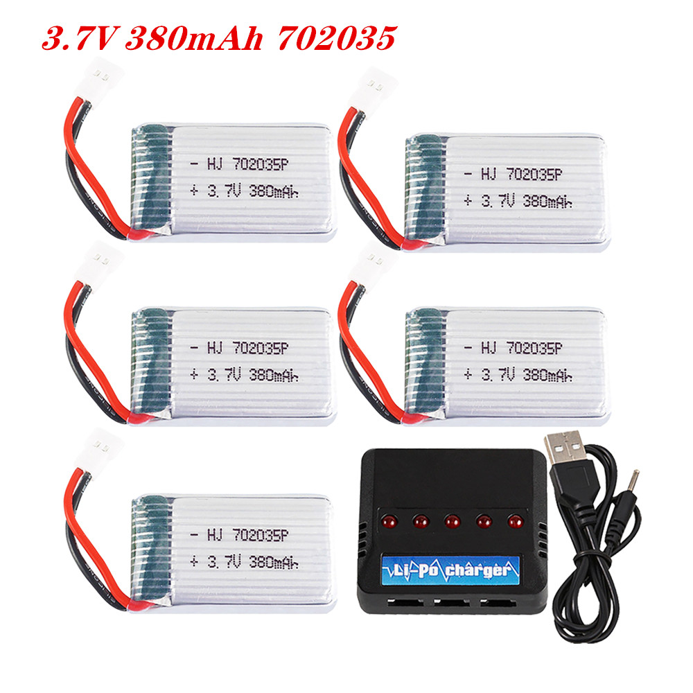 Rc Helicopter Parts - 3.7V 380mah 702035 يبو بطارية قابلة