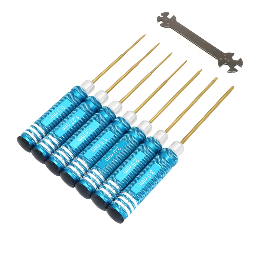 مجموعة مفكات سداسية 7 قطع مطلي - مراجعة Rc Helicopter Tool Kit وسعره